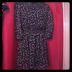 Super Cute black w pink flowers dress